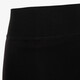 Dames fleece panty doorzichtig zwart