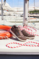 Hoge heren sneakers bruin