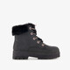 Street Glitz gevoerde dames veterboots zwart