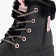 Street Glitz gevoerde dames veterboots zwart