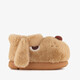 Kinder pantoffels beige hond