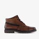 Leren heren veterboots bruin