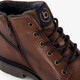 Leren heren veterboots bruin