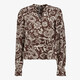 Dames blouse met paisley print bruin