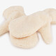 Dames teddy wanten ecru