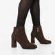 Dames enkellaarsjes bruin