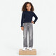 Name It straight jeans meisjes grijs