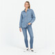 Denim dames blouse lichtblauw