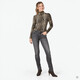 Dames coltrui met panterprint bruin beige