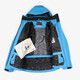 Heren softshell ski-jas 8000 mm waterkolom blauw