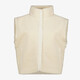 Dames teddy gilet crème