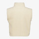 Dames teddy gilet crème