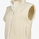 Dames teddy gilet crème