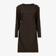 Dames party jurk zwart met gouden shimmer