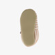 Canvas gestreepte kinder pantoffels beige