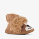 Hoge kinder pantoffels leeuw bruin