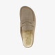 Gevoerde suède dames instappers beige