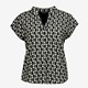 Dames blouse met retro print