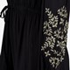 Dames jurk met geborduurde details zwart