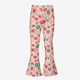Flared meisjes broek met bloemenprint