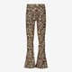 Flared meisjes broek zwart met bloemen