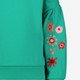 Meisjes sweater groen met bloemen