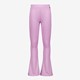 Meisjes flared rib broek lichtpaars