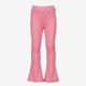 Meisjes flared rib broek roze