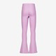 Meisjes flared rib broek lichtpaars