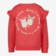 Meisjes sweater met backprint rood