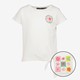 Meisjes T-shirt met backprint en knoop