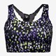 Dames sport BH zwart met print