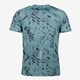 Dry heren hardloop T-shirt blauw met print