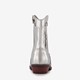 Meisjes western boots zilveren metallic