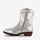 Meisjes western boots zilveren metallic