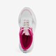 Meisjes dad sneakers wit en beige