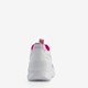 Meisjes dad sneakers wit en beige