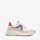 Meisjes dad sneakers wit roze