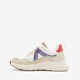 Meisjes dad sneakers wit roze