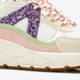 Meisjes dad sneakers wit roze