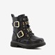 Blue Box meisjes biker boots met croco print