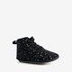 Groot leren babyschoenen met stippen