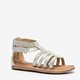 Groot leren meisjes sandalen