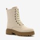 Blue Box dames veterboots met crocoprint