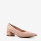 Nova dames pumps met blokhak beige