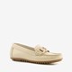 Hush Puppies leren dames mocassins beige