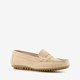 Hush Puppies suede dames mocassins beige