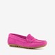 Hush Puppies leren dames mocassins fuchsia