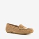 Hush Puppies leren dames mocassins taupe