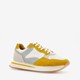 Harper leren dames sneakers geel
